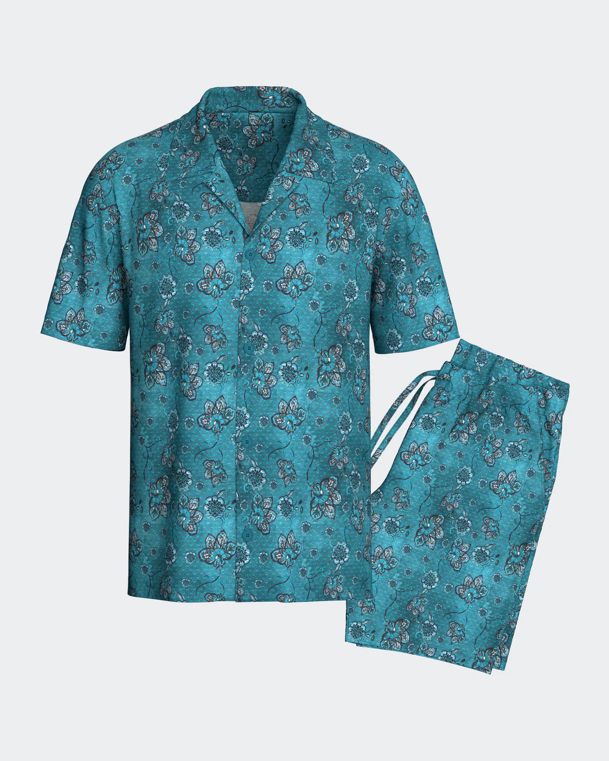 Men's Lyocell Short Loungewear Set with Buttons — Impetus, Made in Portugal | Maison Sarava