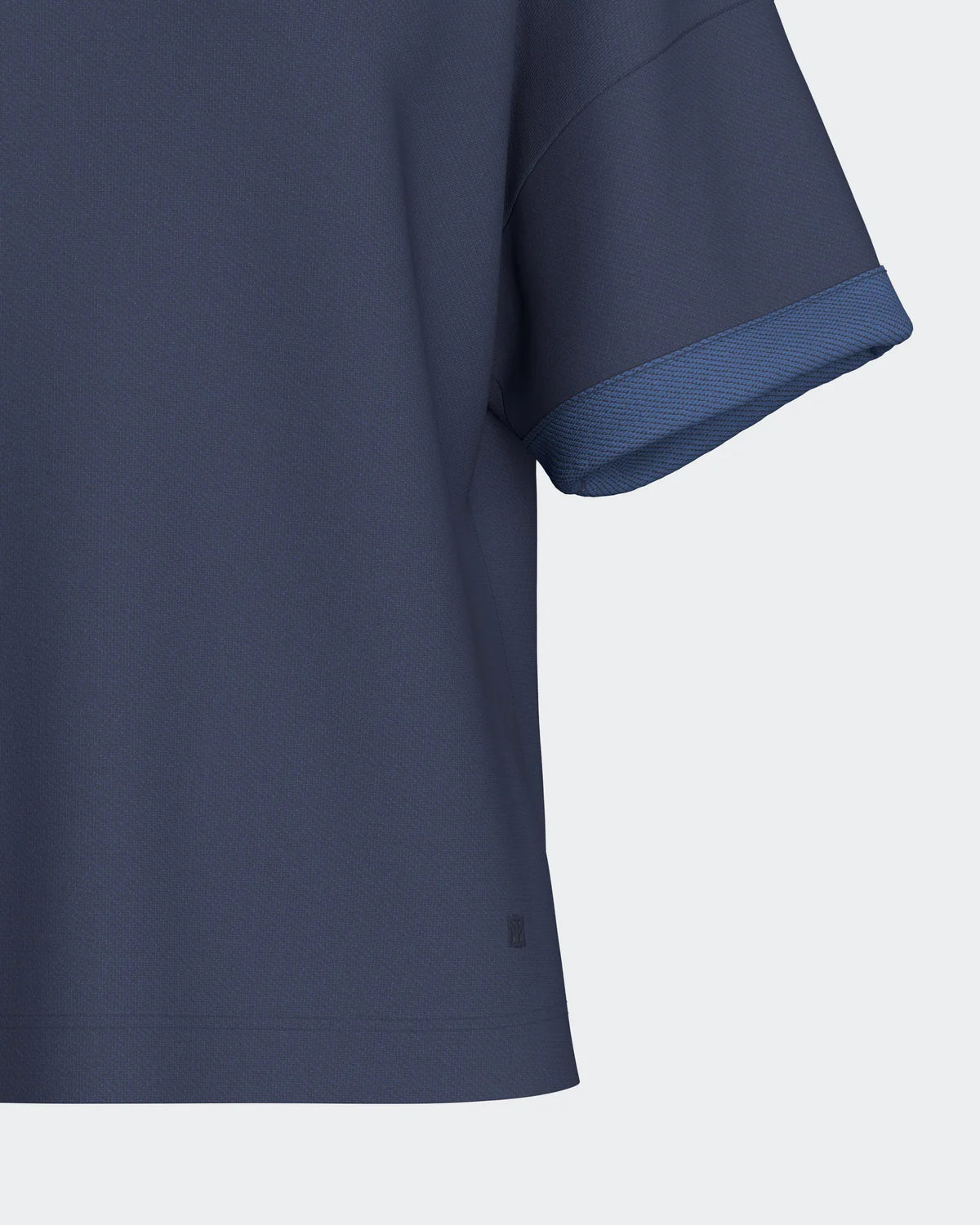 Maison Sarava women's navy modal loungewear set with short sleeves and matching shorts.