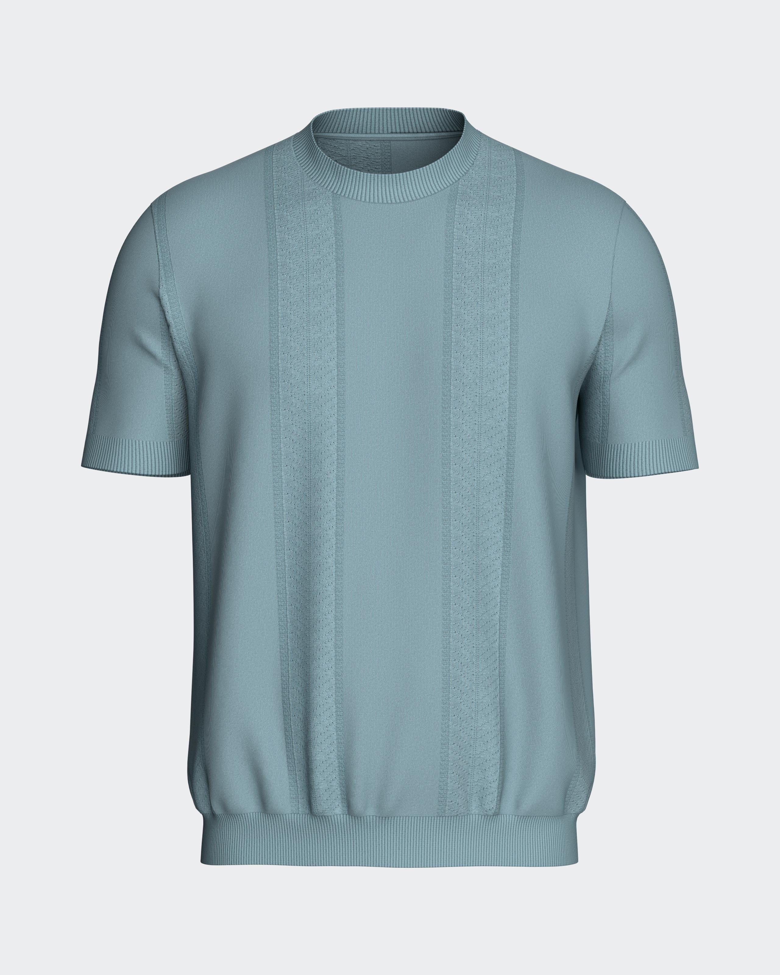Men's Short-Sleeved Lyocell Cotton T-Shirt — Impetus, Made in Portugal | Maison Sarava