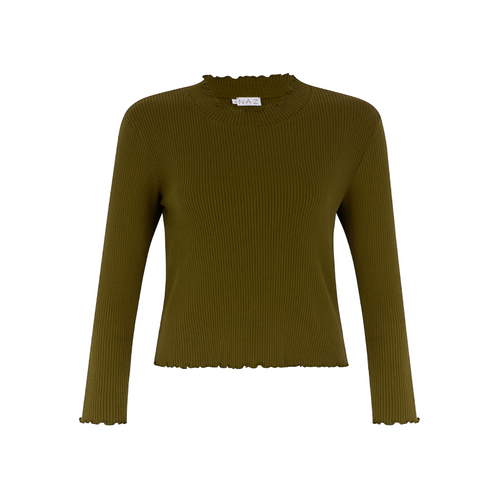 Ava Turtleneck in vintage-moss