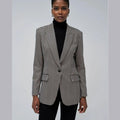 Women's Checkered Blazer in checkered-1