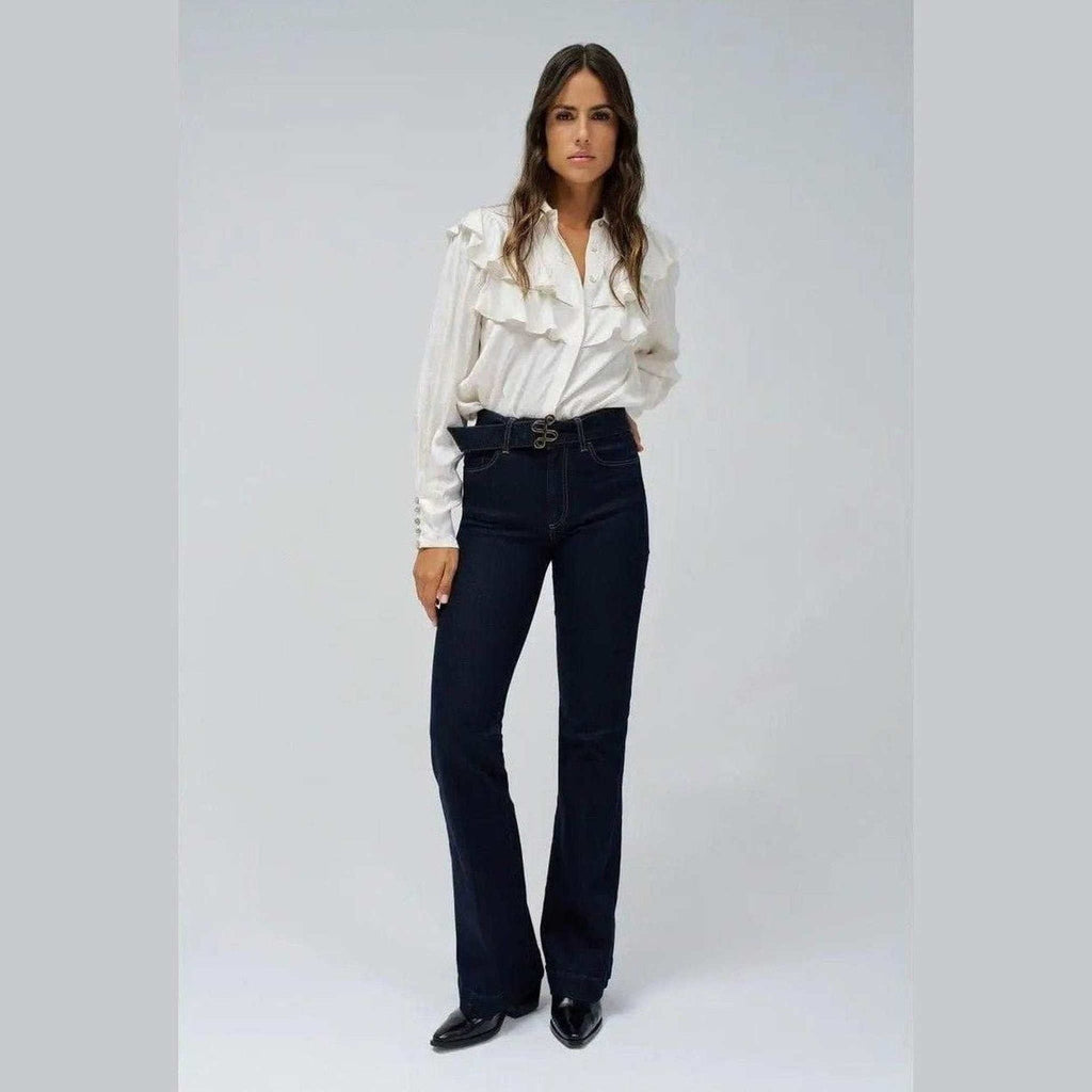 Women's Flare Jeans in Blue — Salsa Jeans, Made in Portugal | Maison Sarava Canada