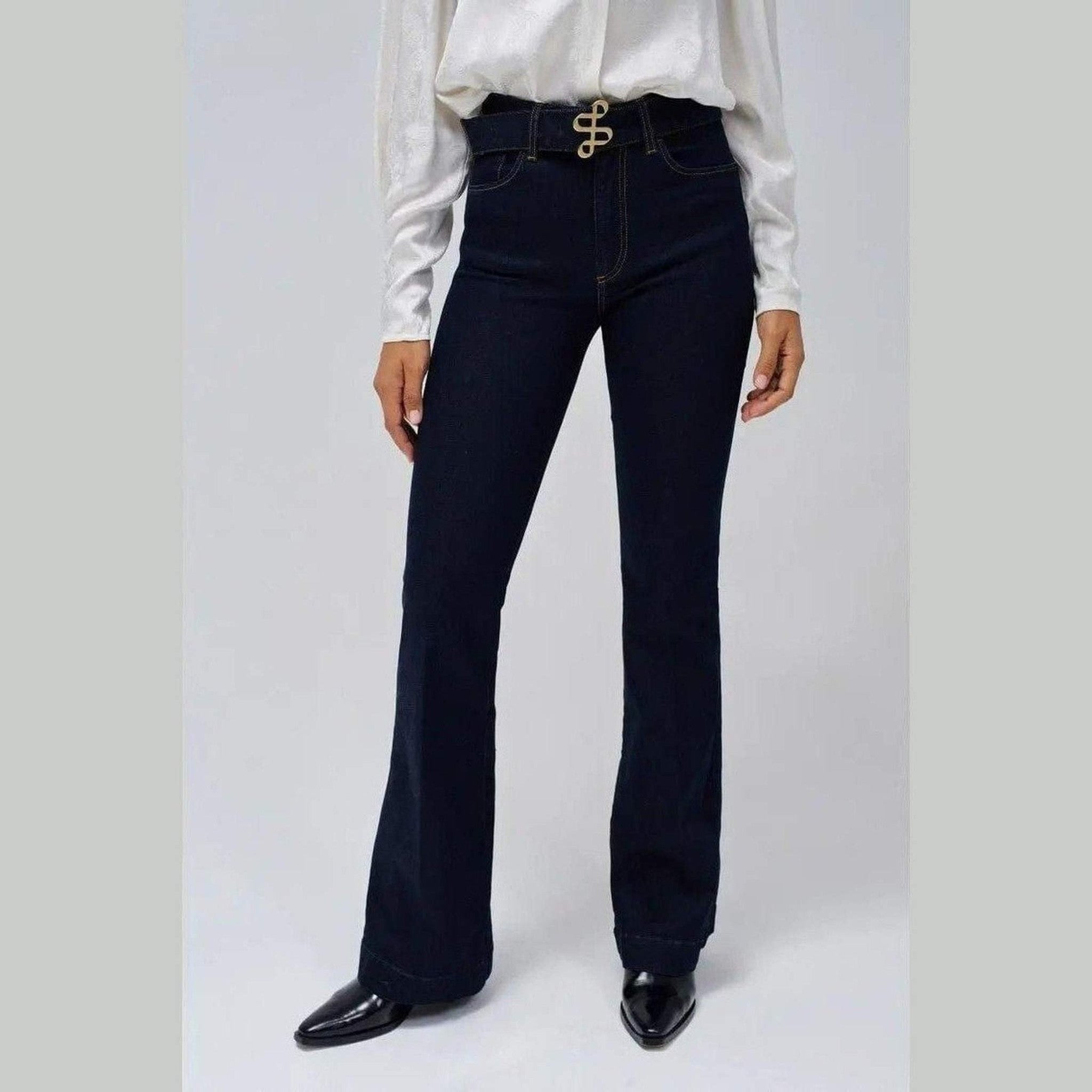 Women's Flare Jeans in Blue — Salsa Jeans, Made in Portugal | Maison Sarava Canada