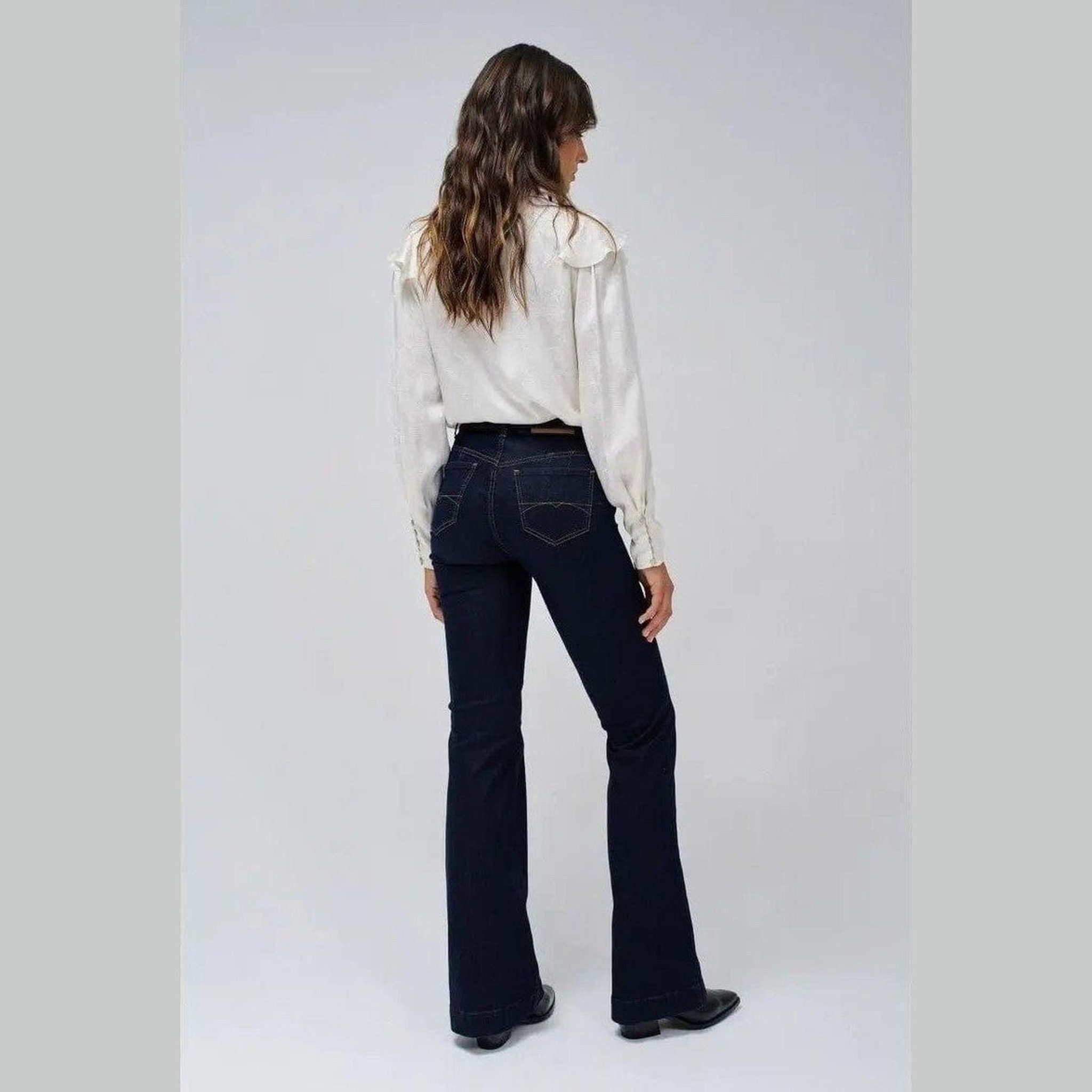 Women's Flare Jeans in Blue — Salsa Jeans, Made in Portugal | Maison Sarava Canada