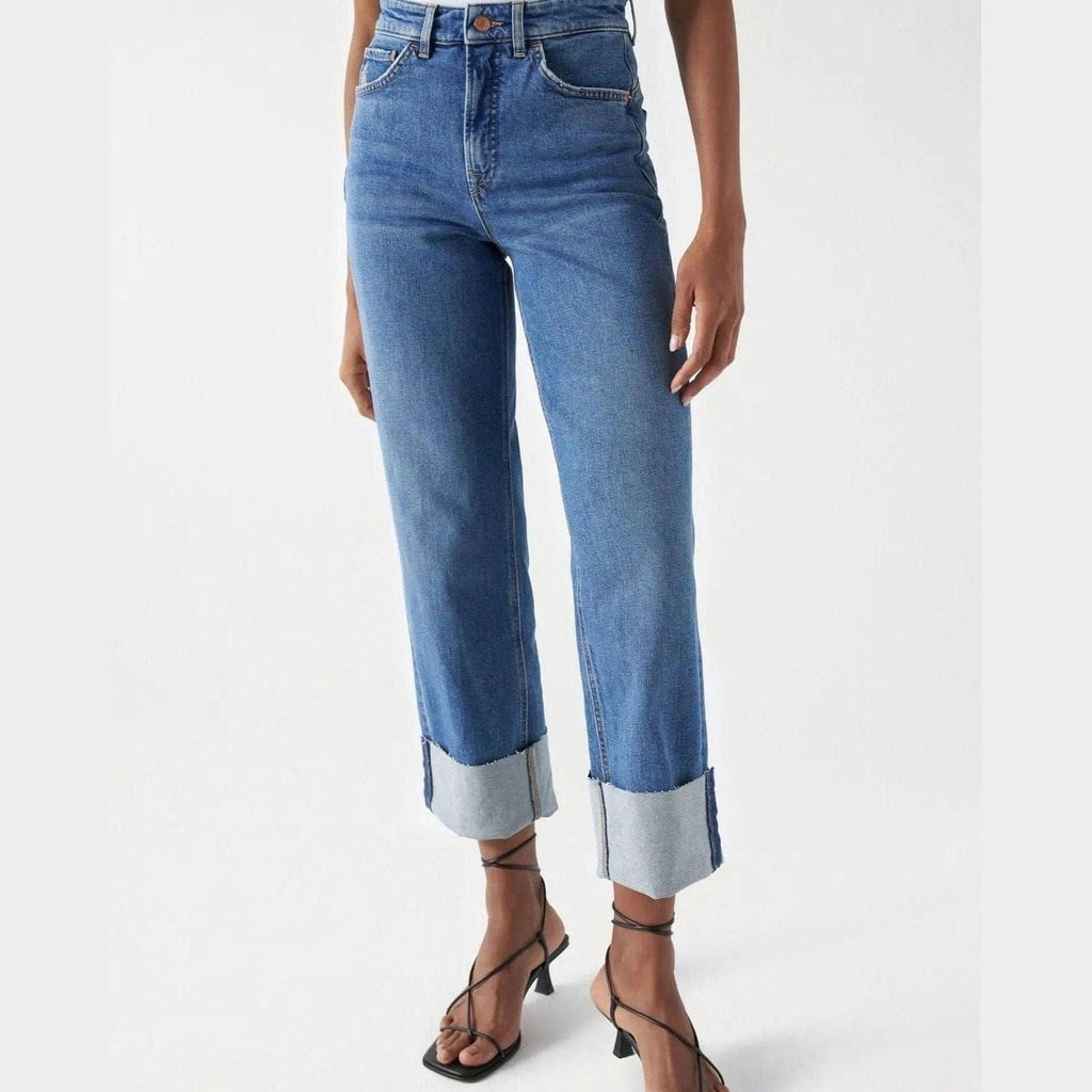 Women's Straight-Leg Jeans in Blue — Salsa Jeans, Made in Portugal | Maison Sarava Canada
