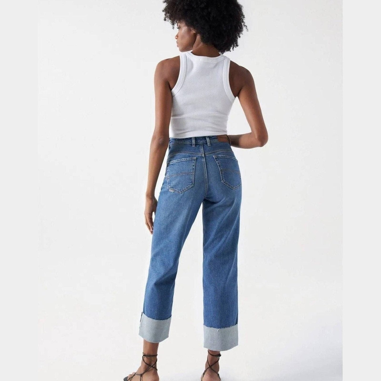 Women's Straight-Leg Jeans in Blue — Salsa Jeans, Made in Portugal | Maison Sarava Canada