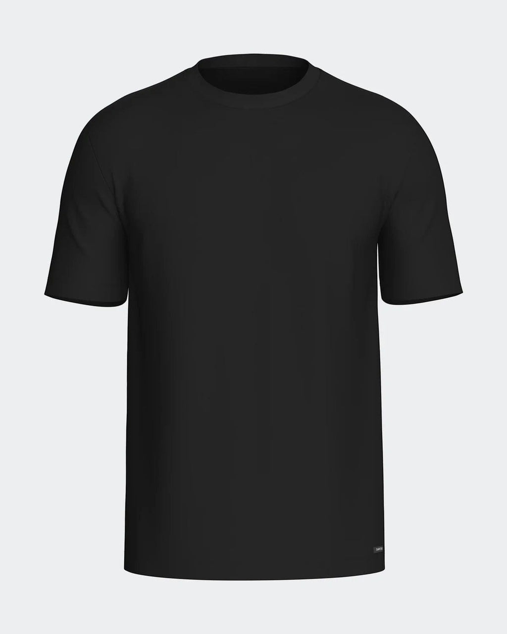 Maison Sarava black cotton crew neck t-shirt with short sleeves and a relaxed fit.