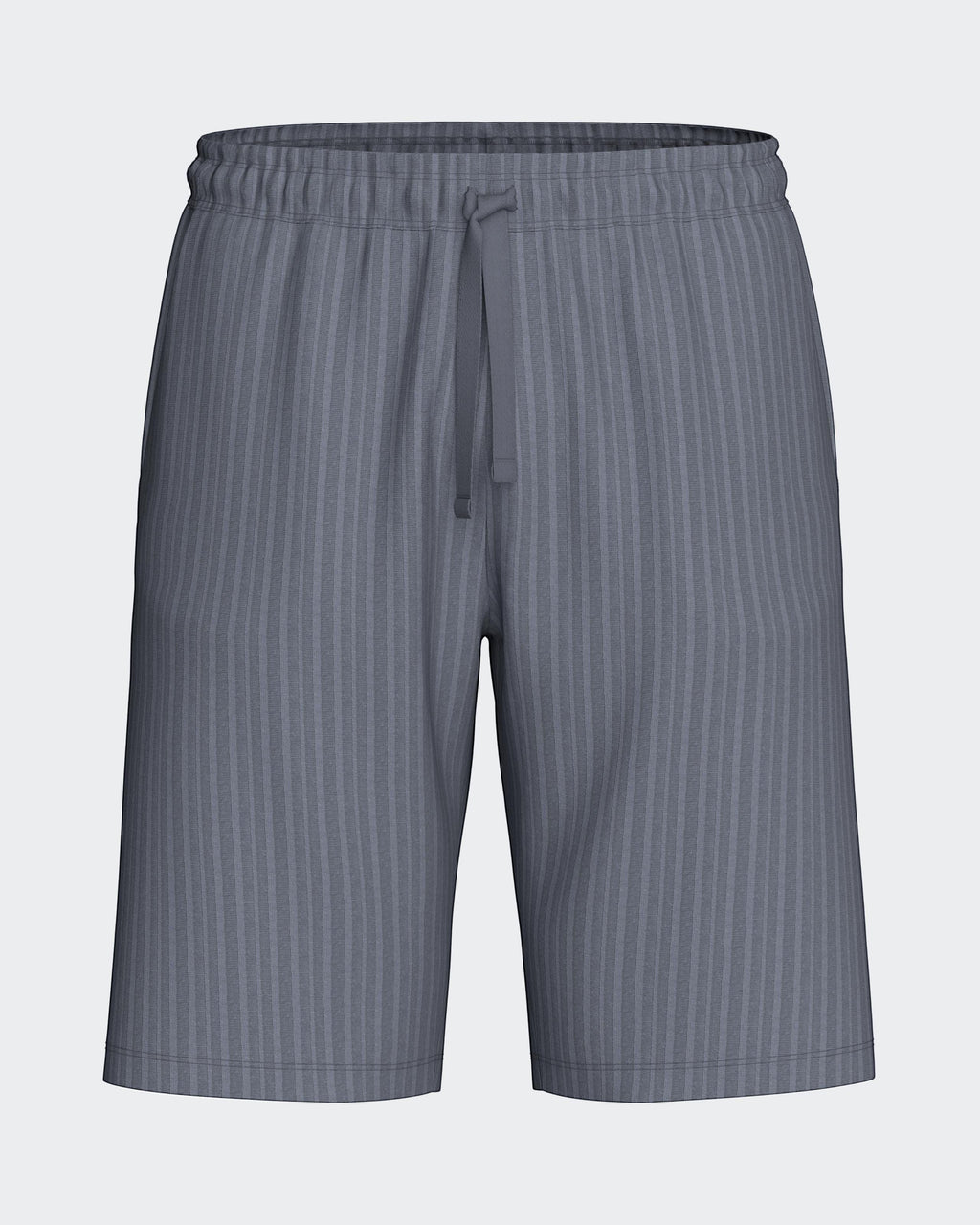 Maison Sarava men's grey Bermuda shorts with a modern fit, drawstring waist, and breathable stretch fabric.
