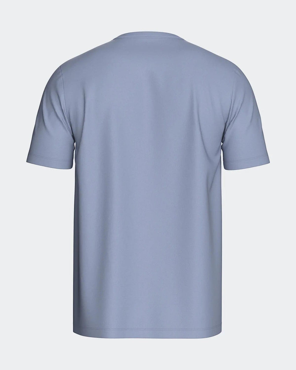 Maison Sarava men's light blue 100% cotton short sleeve t-shirt with round neck.