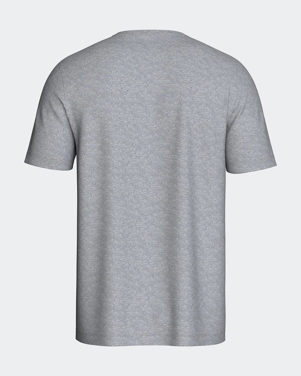 Maison Sarava men's grey V-neck 100% cotton short sleeve t-shirt with printed logo.