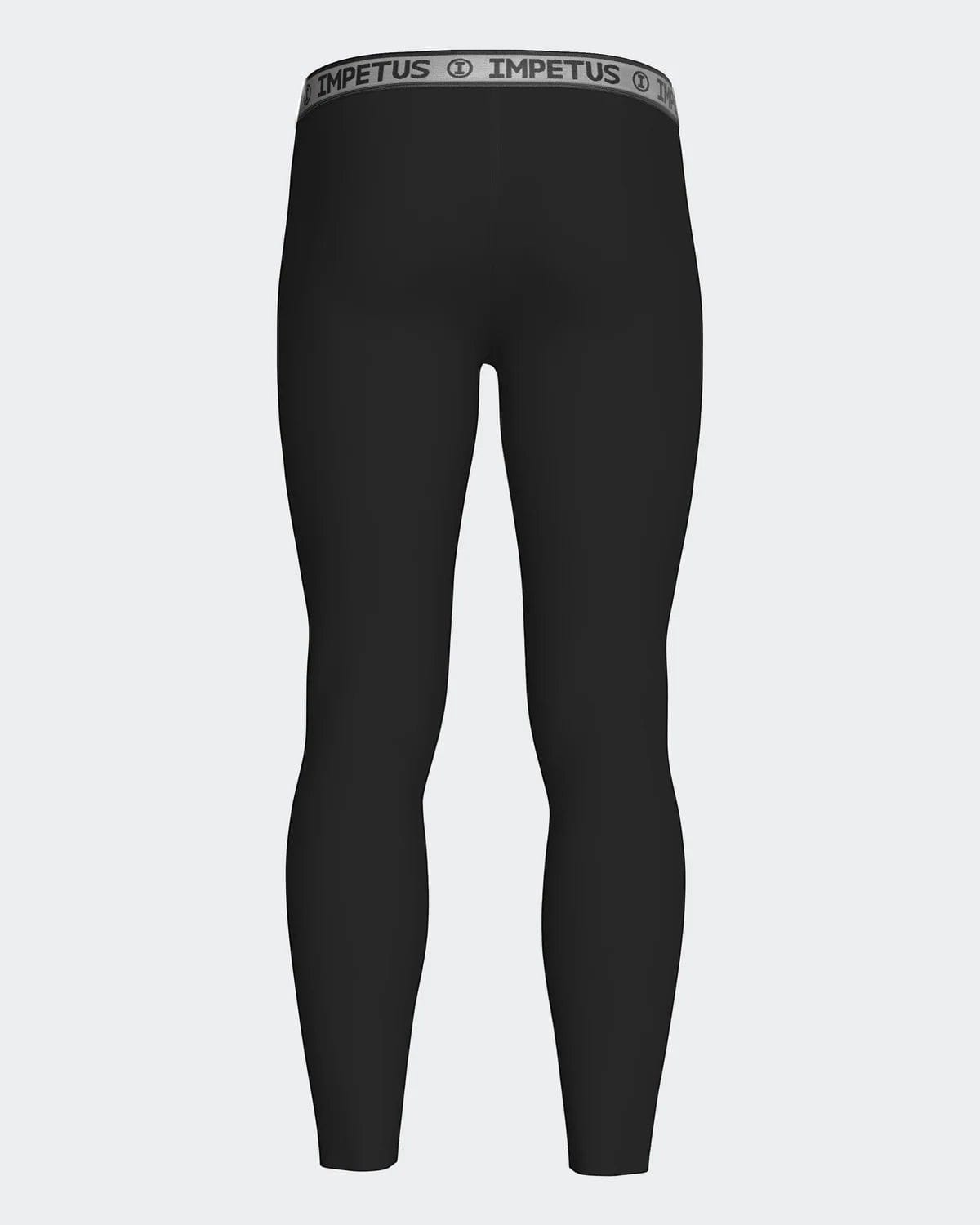 Maison Sarava black men's leggings with elastic waistband, made from cotton, viscose, and Outlast® for heat regulation.