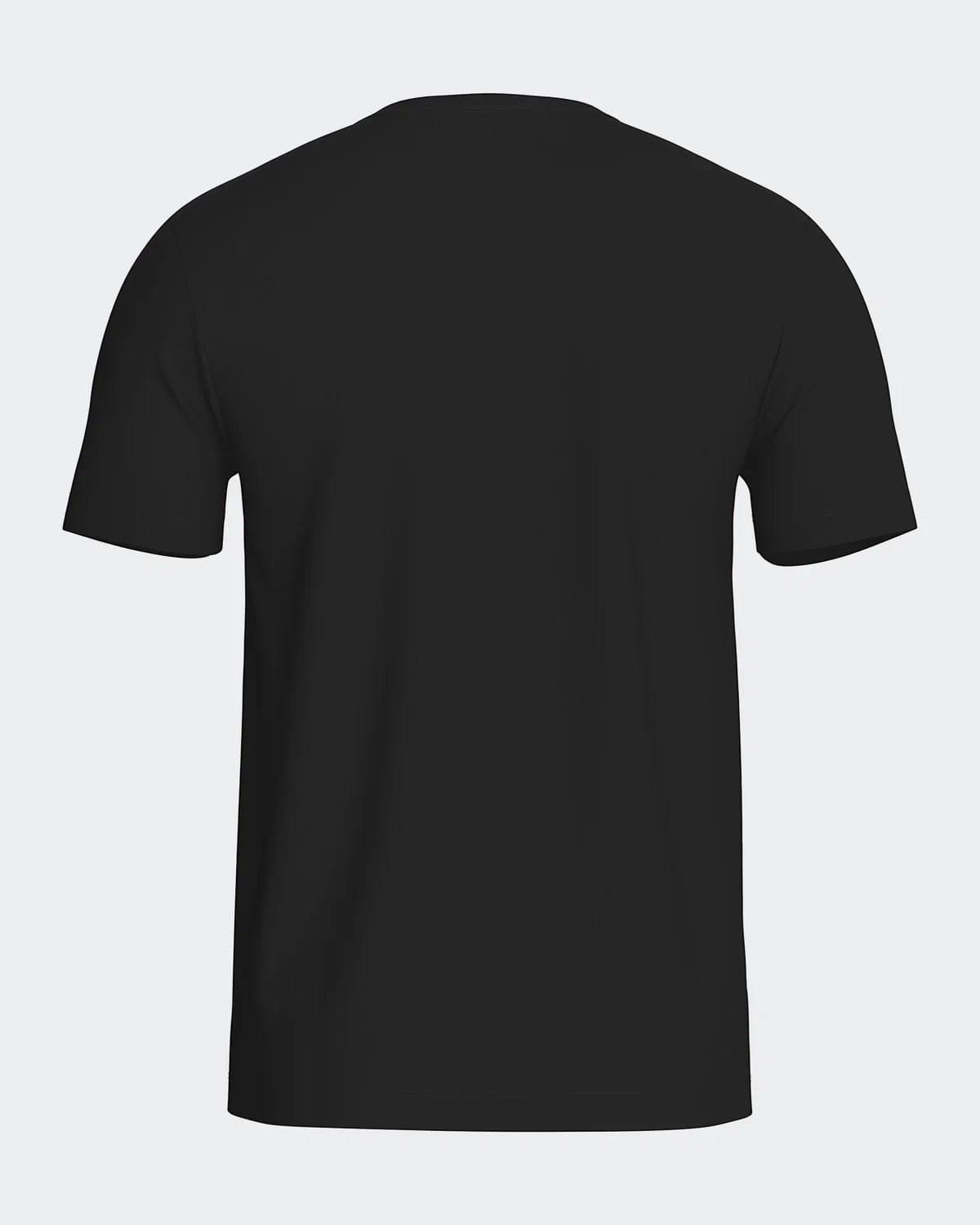 Maison Sarava black V-neck t-shirt made from cotton and viscose with Outlast® Adaptive Comfort® technology for temperature regulation.