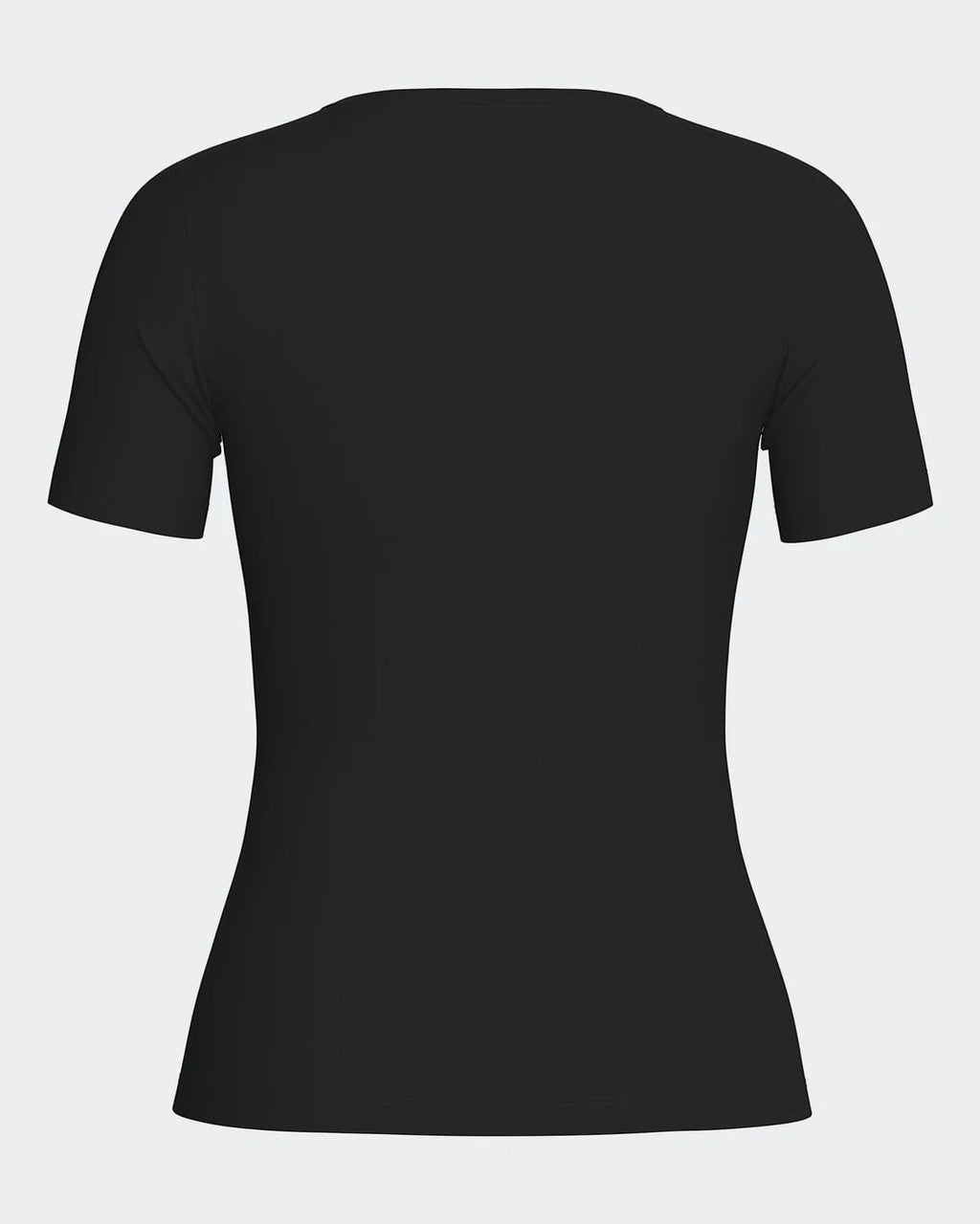 Maison Sarava black V-neck t-shirt made from cotton and viscose with Outlast® Adaptive Comfort® technology for temperature regulation.