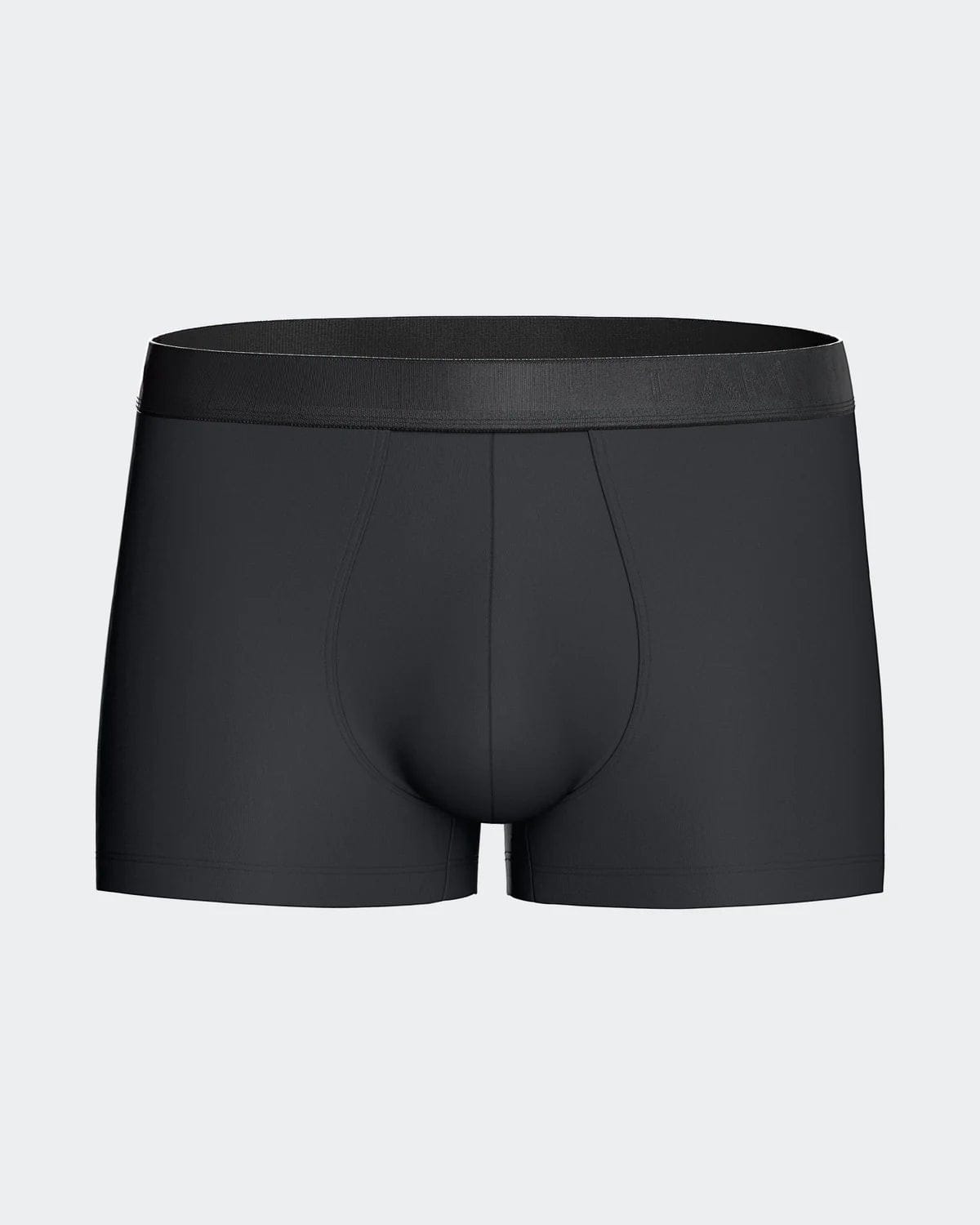 Maison Sarava pack of 2 men's boxers, one plain navy blue and one floral print, made from soft, breathable TENCEL Lyocell.