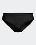 Maison Sarava black regular-waist period underwear for light flow, washable and reusable.
