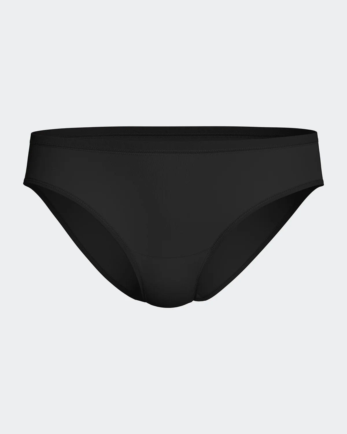 Maison Sarava black regular-waist period brief underwear for light flow, comfortable and thin for daily use.