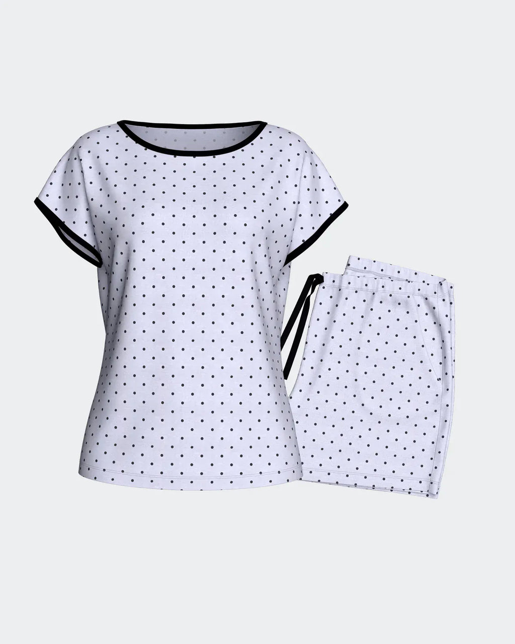 Women's Polka Dot Modal Short Loungewear Set — Impetus, Made in Portugal | Maison Sarava