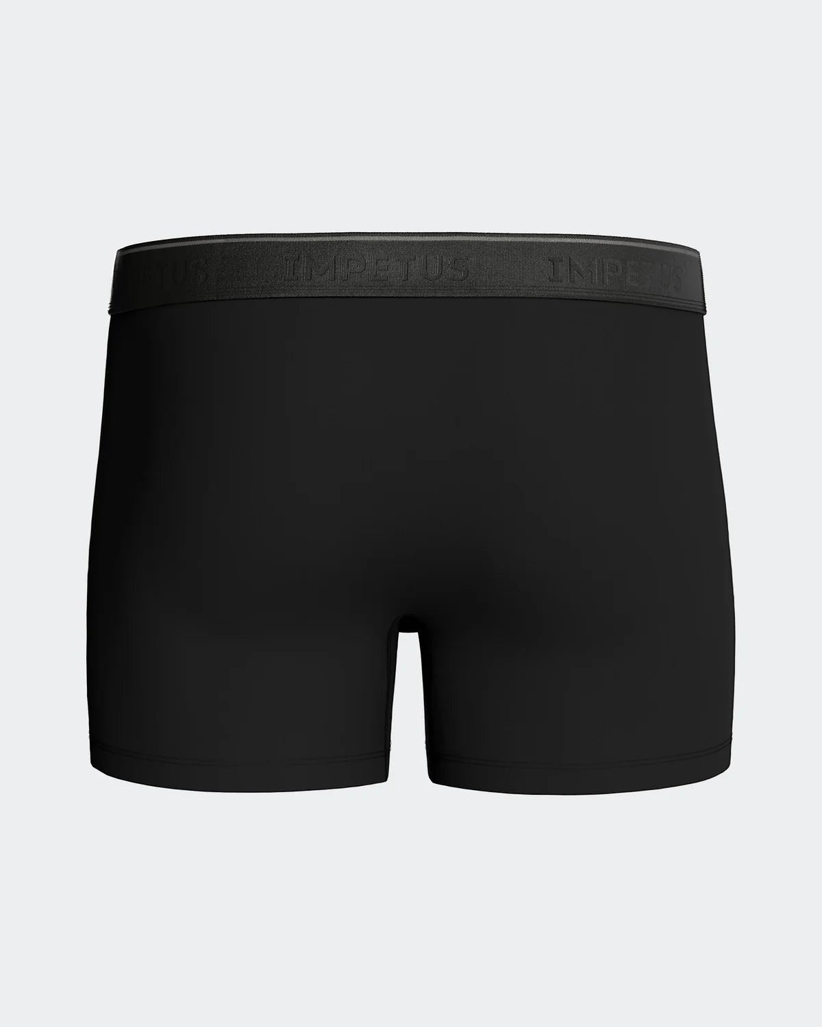 Maison Sarava black cotton blend boxer briefs with a subtle branded elastic waistband.