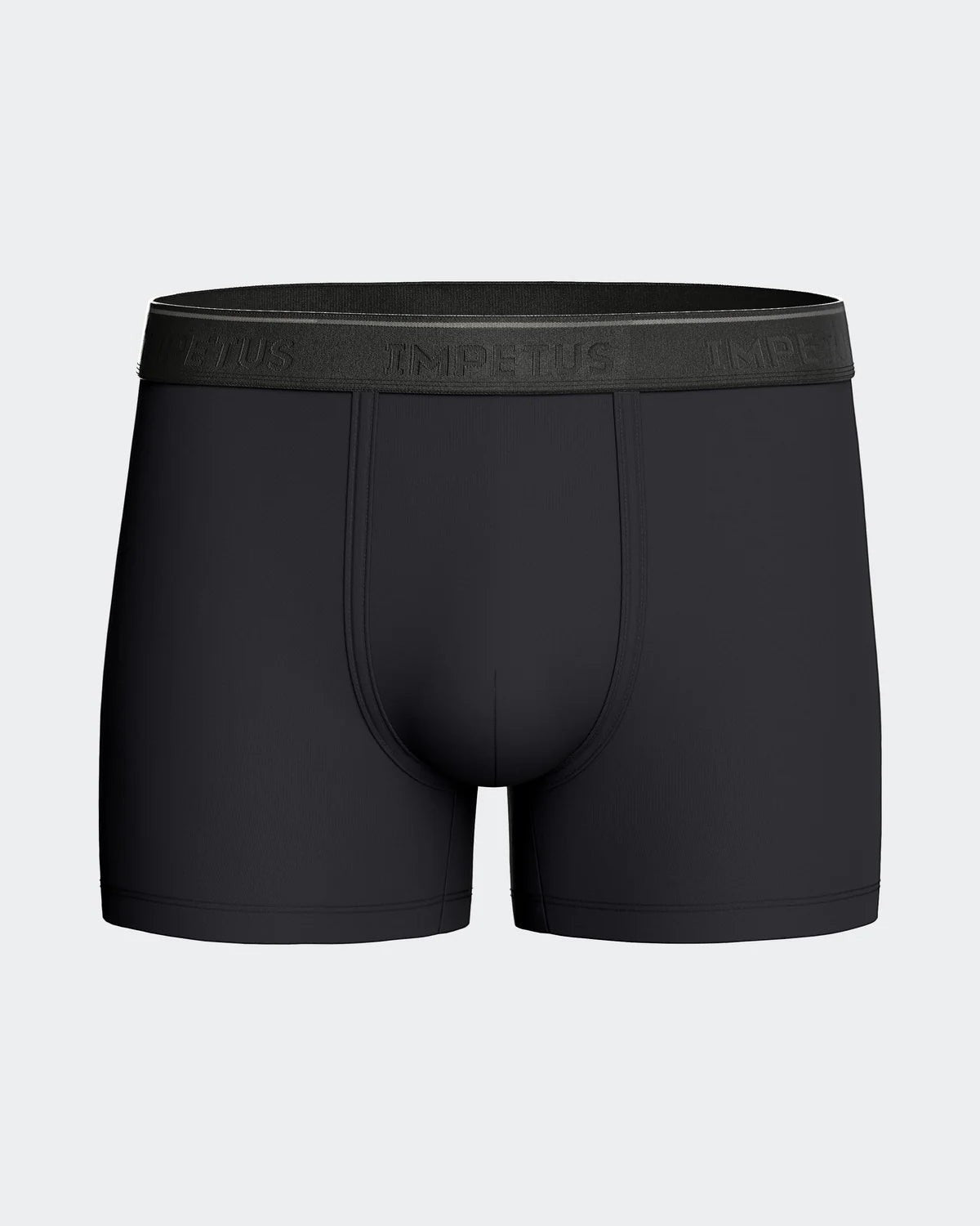 Maison Sarava black cotton blend boxer briefs with a comfortable elastic waistband and classic cut.