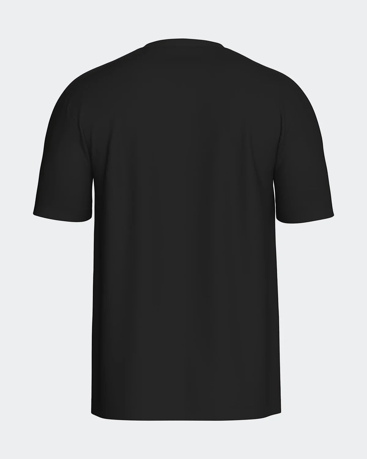 Maison Sarava black cotton crew neck t-shirt with short sleeves and a relaxed fit.