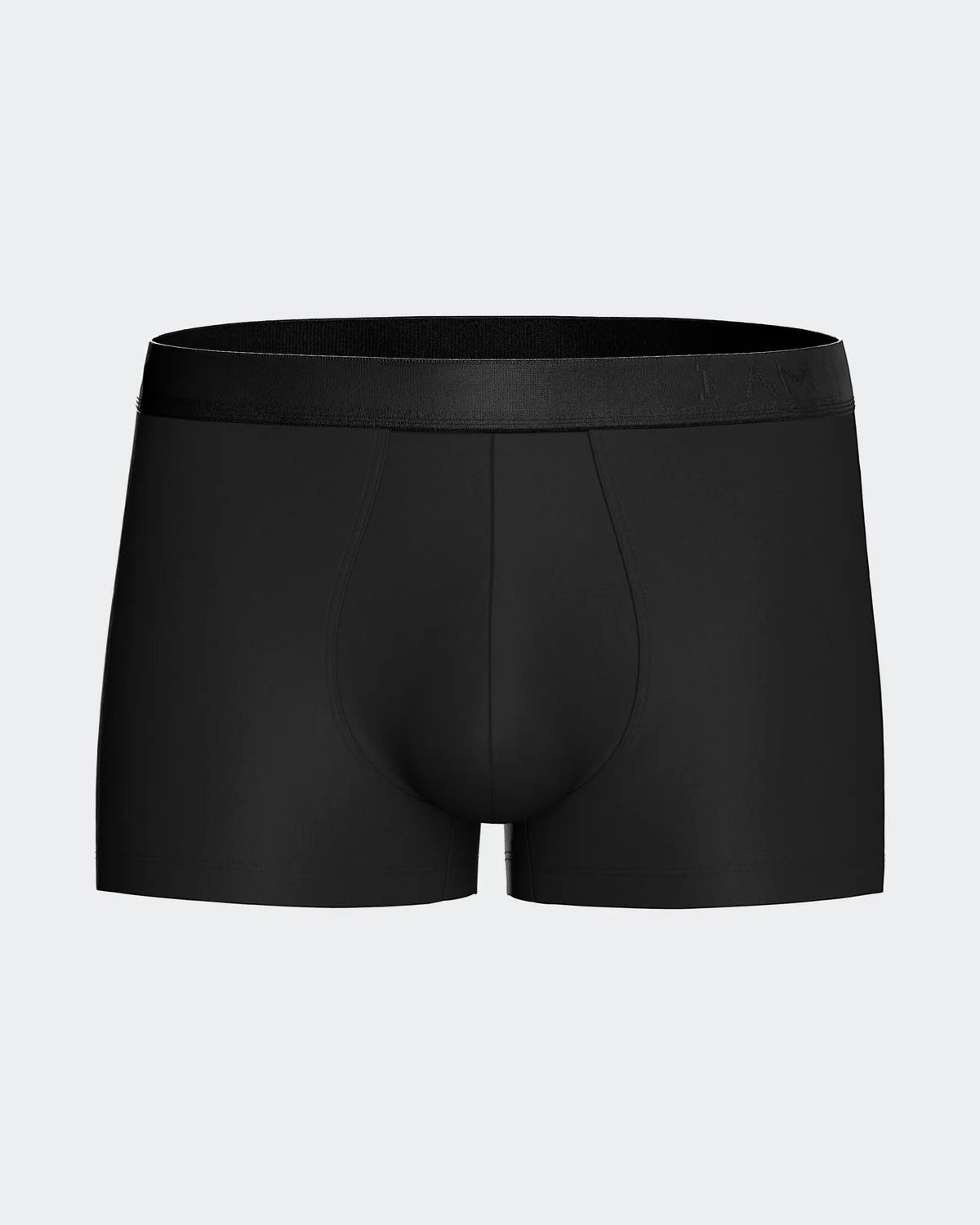 Maison Sarava black TENCEL Lyocell boxers with silver elastic waistband. Pack of 2.