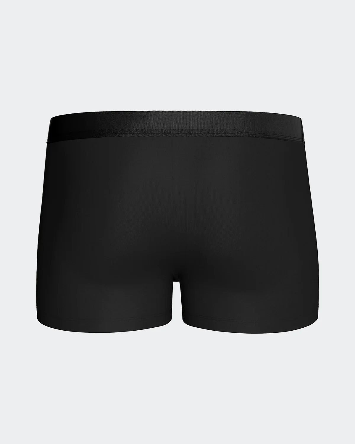 Maison Sarava black lyocell boxers with silver elastic waistband. Pack of 2.