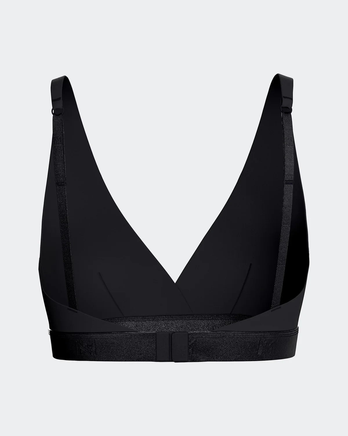 Maison Sarava black Lyocell triangular non-wired bra with adjustable straps and a comfortable band.