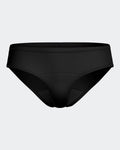 Maison Sarava black regular-waist period underwear for light flow, washable and reusable.