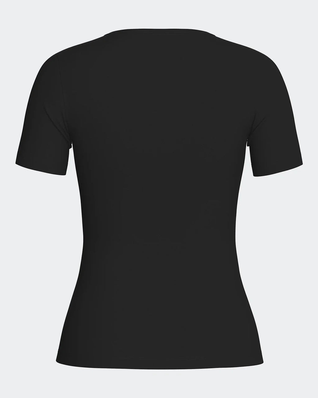 Maison Sarava black V-neck t-shirt made from cotton and viscose with Outlast® Adaptive Comfort® technology for temperature regulation.