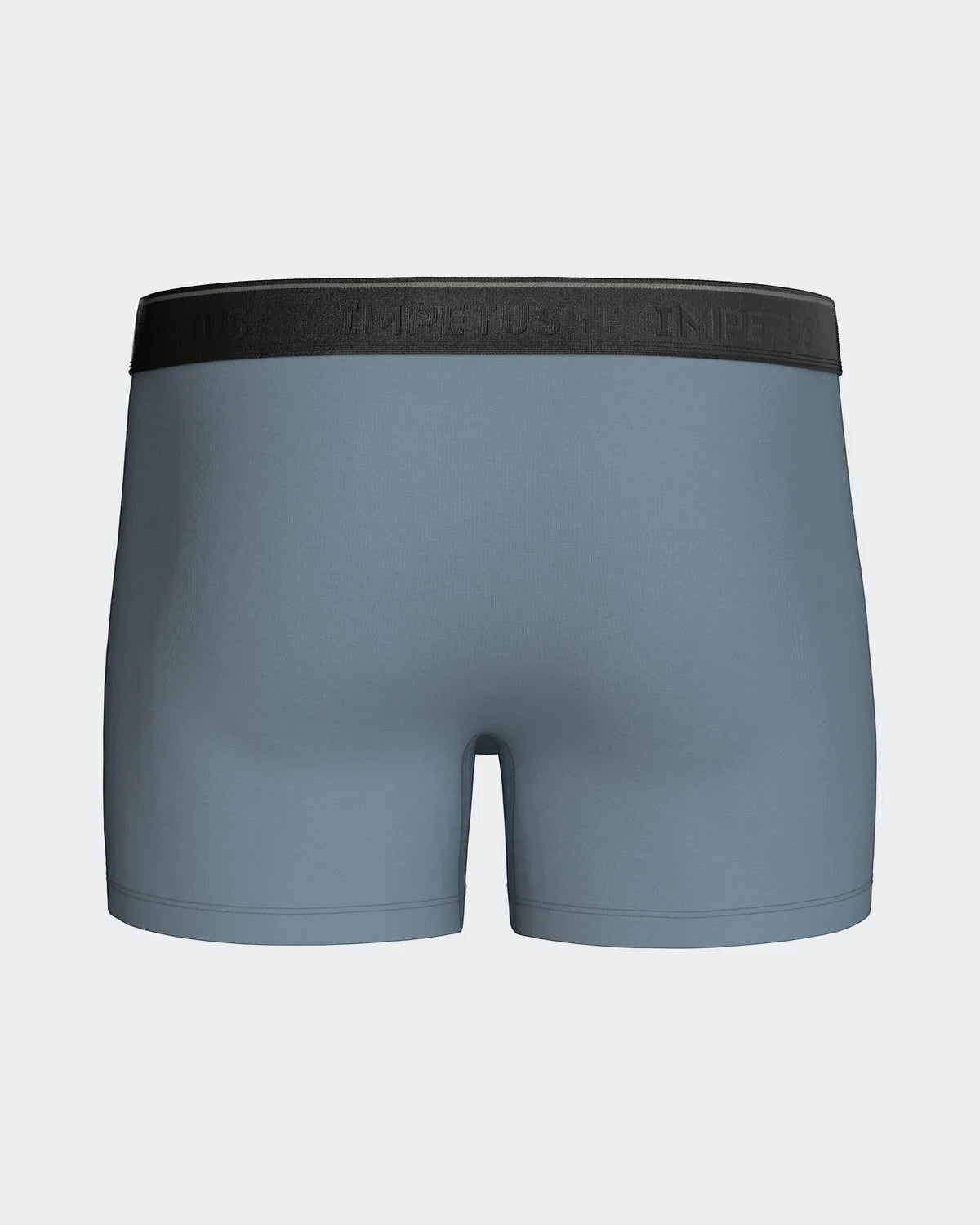 Maison Sarava men's blue cotton blend boxer briefs with a black elastic waistband.