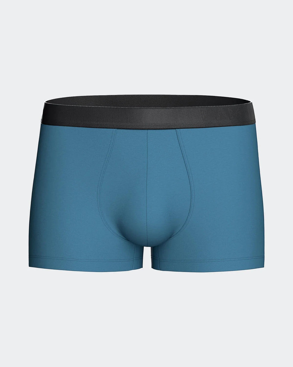 Maison Sarava blue lyocell boxer briefs with black elastic waistband. Pack of 2.
