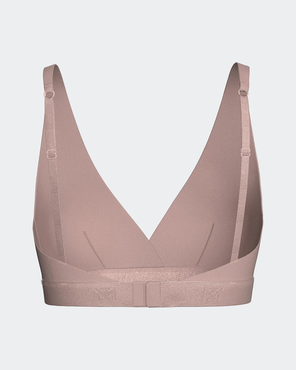 Maison Sarava women's dusty rose triangular bra in Lyocell with adjustable straps and a comfortable band.