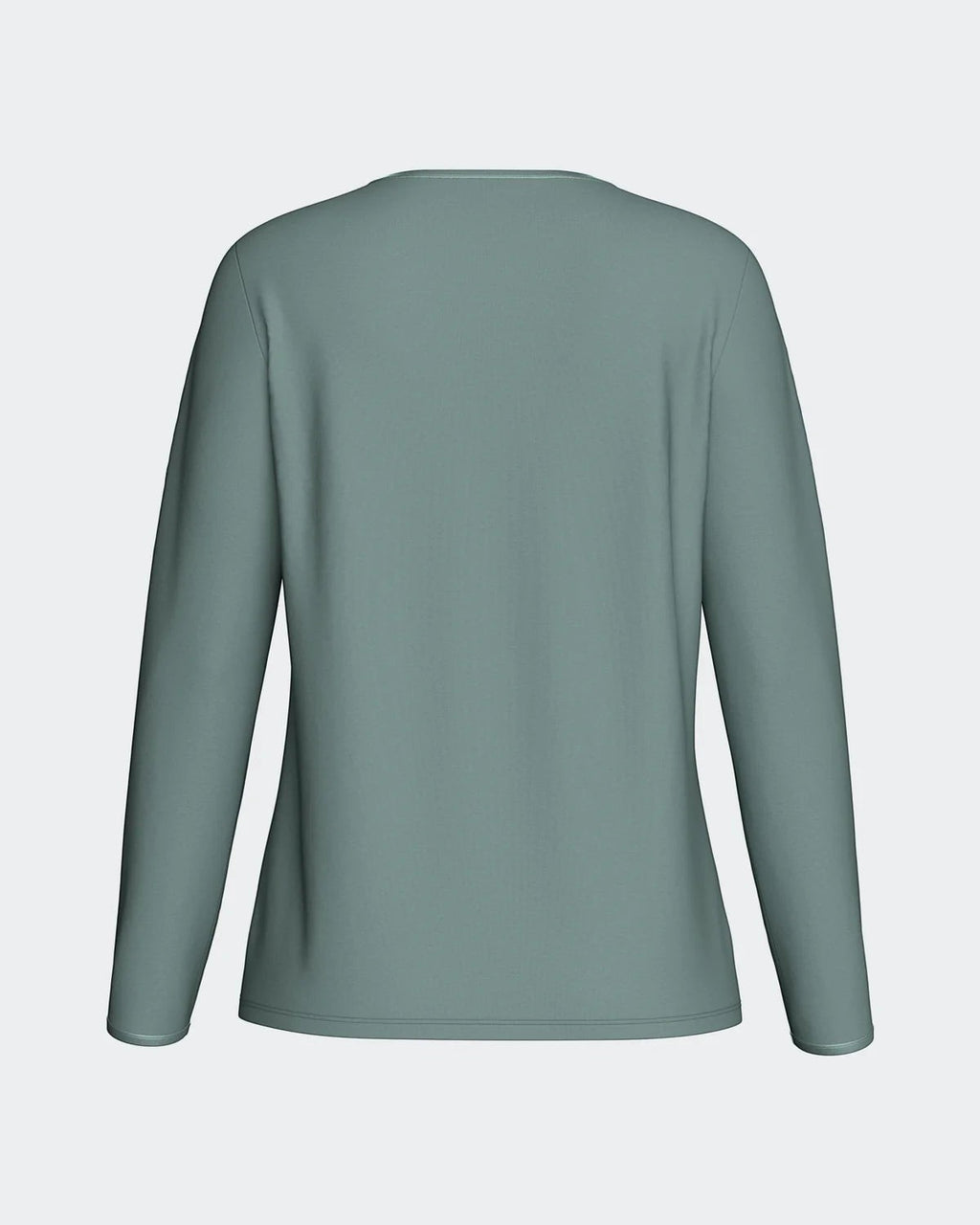 Maison Sarava women's long sleeve lounge top in muted green TENCEL™ Modal with a relaxed fit.