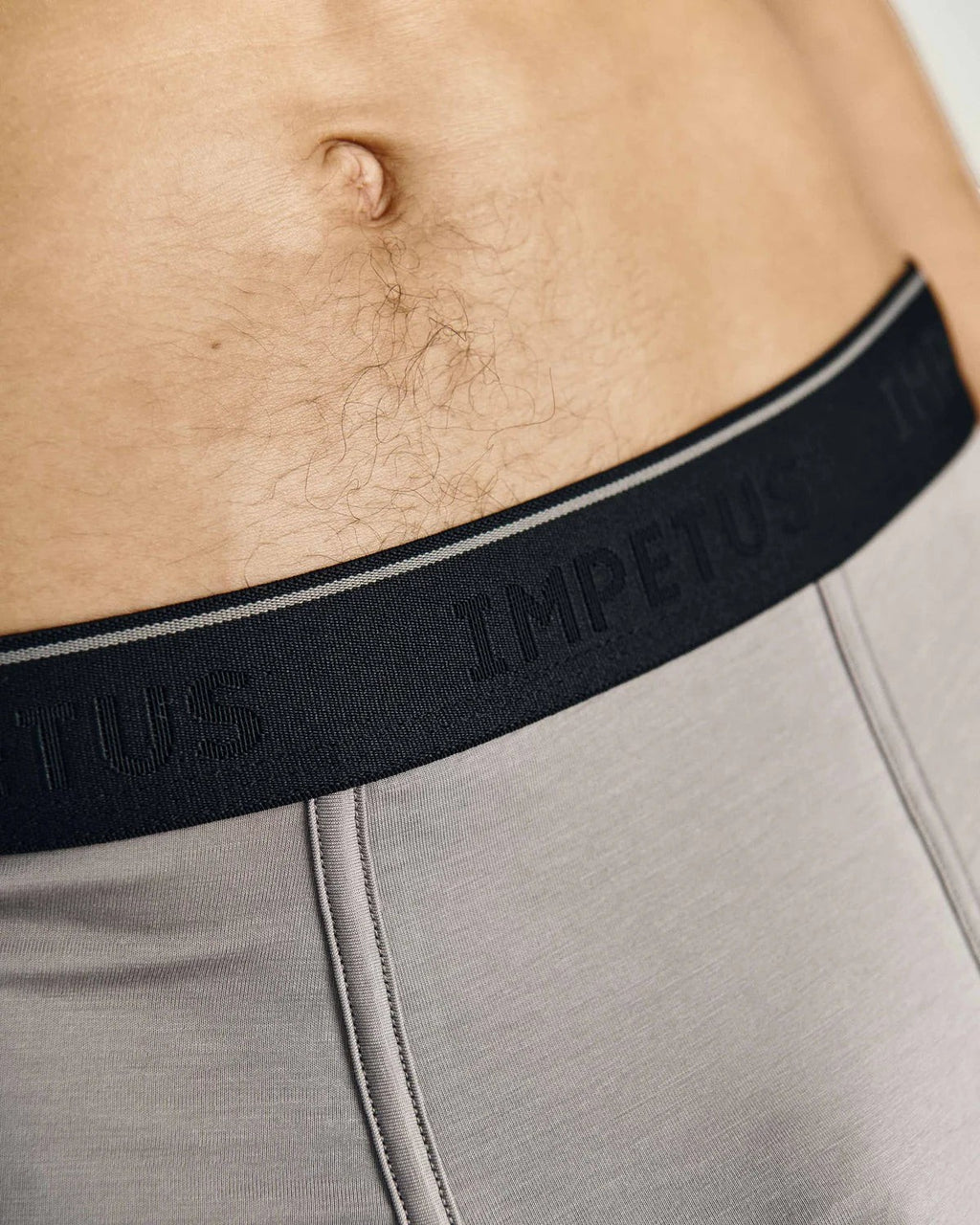Maison Sarava grey cotton blend boxer briefs with black branded elastic waistband