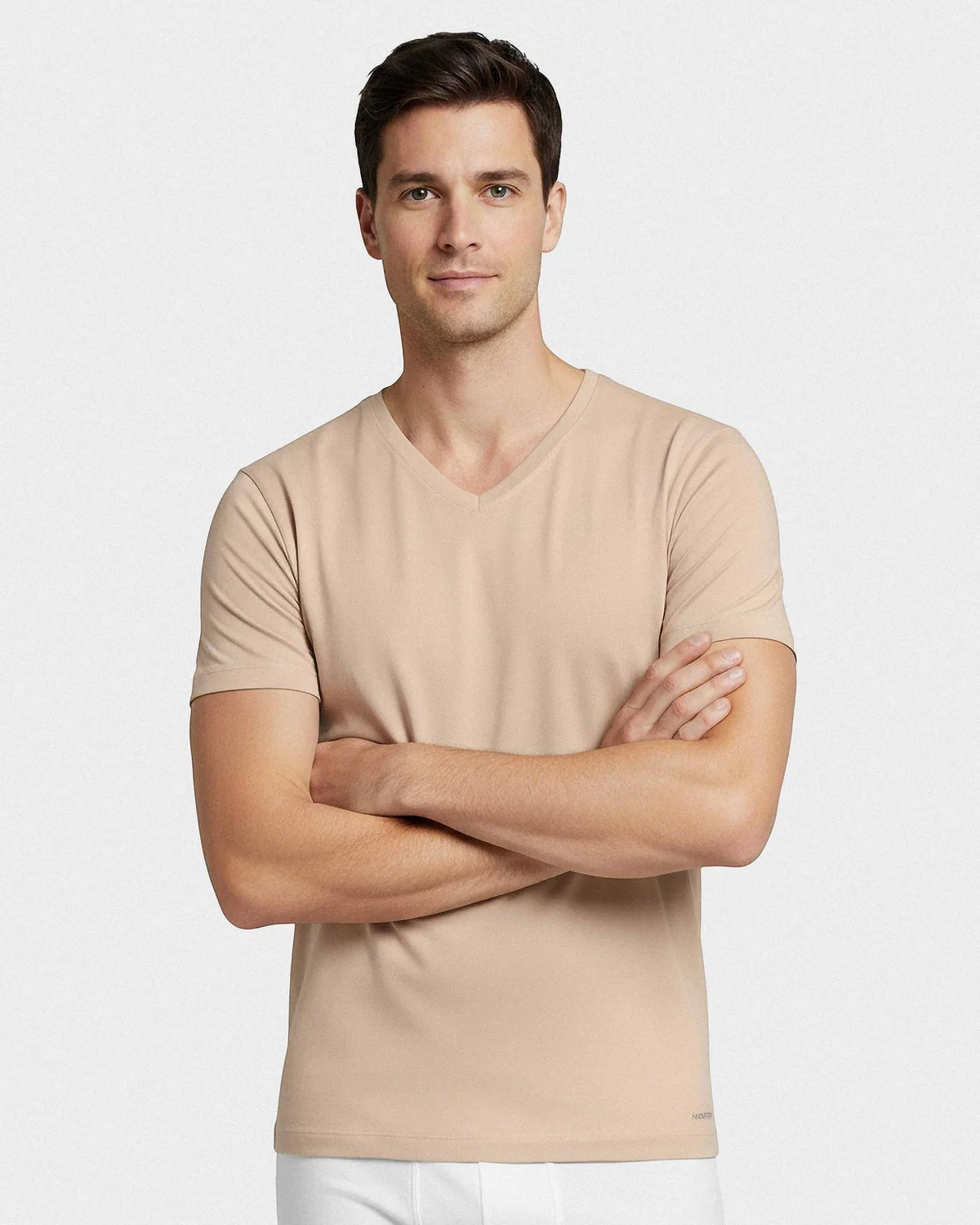 Innovation V-Neck T-Shirt White | Maison Sarava Canada
