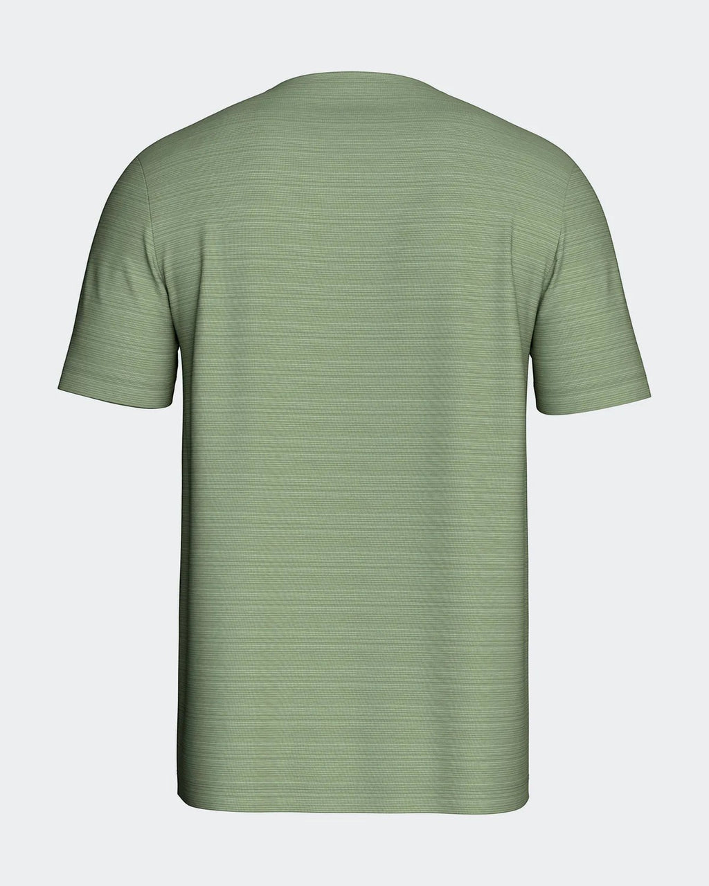 Maison Sarava men's light green TENCEL™ Modal short sleeve V-neck t-shirt with fine line print.