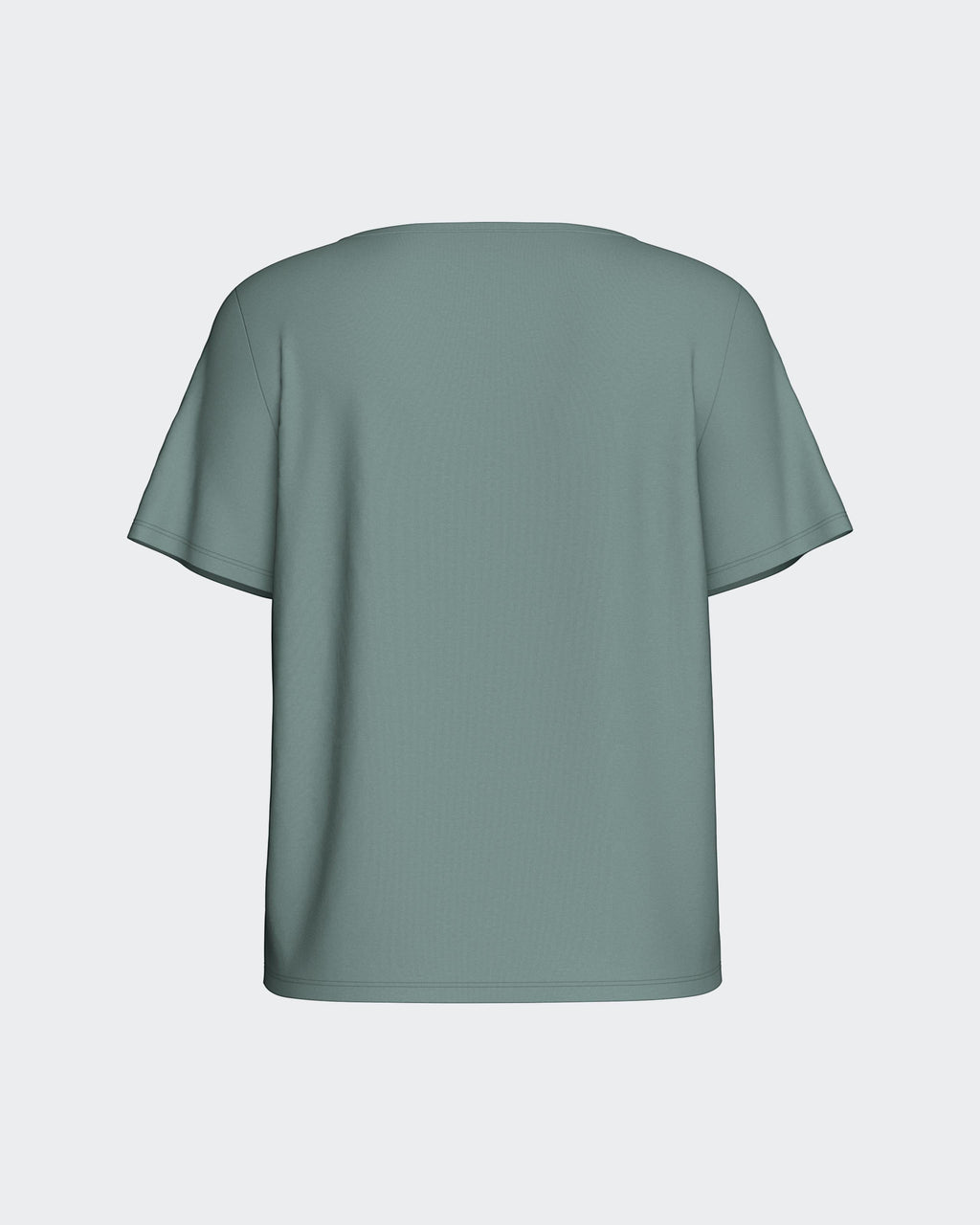 Maison Sarava women's sage green modal short sleeve t-shirt, part of a lounge set.