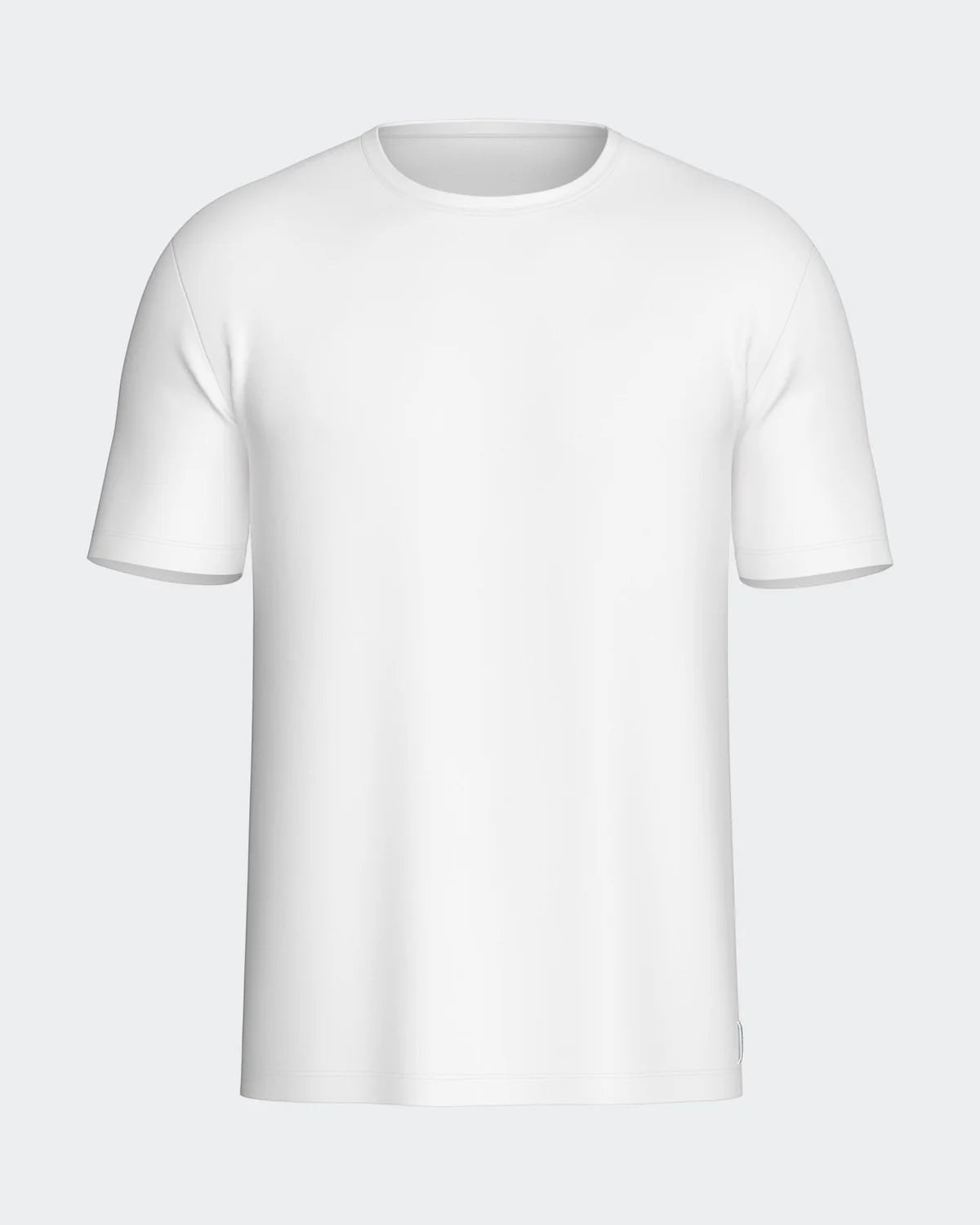 Maison Sarava white cotton crew neck t-shirt with short sleeves and a classic fit.
